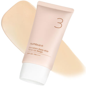 Numbuzin No.3 Porcelain Base-Skip Tone Up Beige 50ml