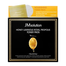 Load image into Gallery viewer, JMsolution Honey Luminous Royal Propolis Toner Pads 80EA