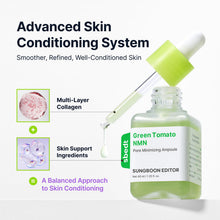 Load image into Gallery viewer, SUNGBOON EDITOR Green Tomato NMN Pore Minimizing Ampoule 40ml