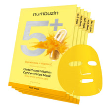 Load image into Gallery viewer, numbuzin No.5 Vitamin Spotlight Sheet Mask 5EA