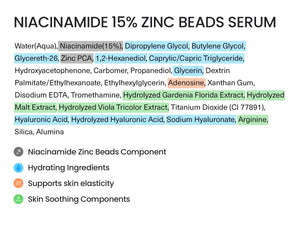 FRANKLY Niacinamide 15% Zinc Beads Serum 30ml