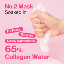 Load image into Gallery viewer, Numbuzin No.2 Rose PDRN Collagen Plumping Sheet Mask 5EA