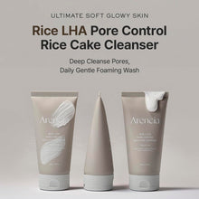 Load image into Gallery viewer, Arencia Rice + LHA Pore Control Rice Cake Cleanser 150g