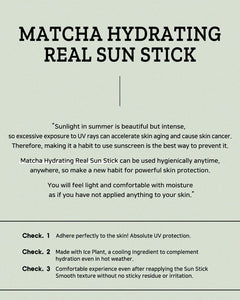B_LAB Matcha Hydrating Real Sun Stick 21g