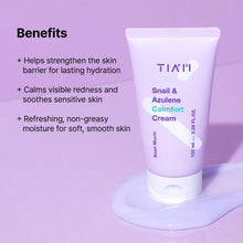 Load image into Gallery viewer, TIAM Snail &amp; Azulene Calmfort Cream 100ml