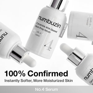 Numbuzin No.4 Ceramide AHA Glazed Skin Prep Serum 30ml