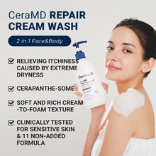 Load image into Gallery viewer, Derma:B CeraMD Cream Wash 400ml