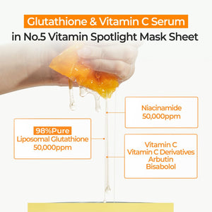 numbuzin No.5 Vitamin Spotlight Sheet Mask 4EA