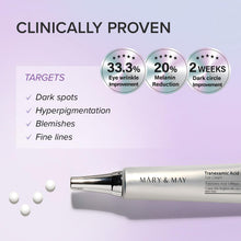 Load image into Gallery viewer, Mary&amp;May Tranexamic Acid+ Glutathion Eye Cream 30ml