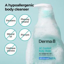 Load image into Gallery viewer, Derma:B AC Control Body Wash 420ml