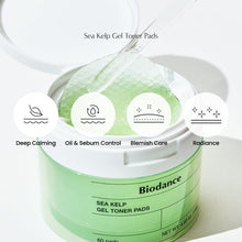 Load image into Gallery viewer, [1+1] Biodance Sea Kelp Gel Toner Pads 60EA