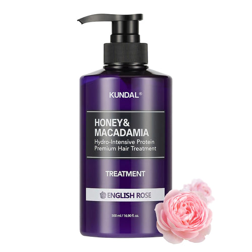 KUNDAL Honey & Macadamia Protein Treatment 500ml #English Rose