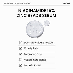 FRANKLY Niacinamide 15% Zinc Beads Serum 30ml