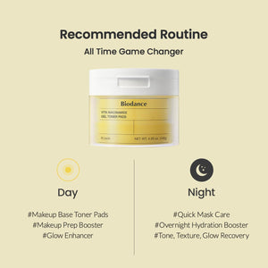 [1+1] Biodance Vita Niacinamide Gel Toner Pad 60EA