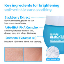 Load image into Gallery viewer, KIKIGLOW BLACKBERRY PDRN V10 Needle Shot Pack Cleanser 100ml
