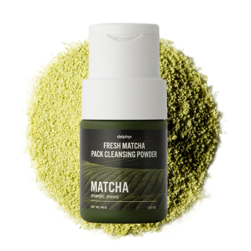 delphyr Fresh Matcha Pack Cleansing Powder 40g