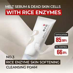 Numbuzin No.3 Rice Enzyme Skin Softening Cleansing Foam 170ml