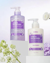 Load image into Gallery viewer, KUNDAL Honey &amp; Macadamia White Musk Edition [Shampoo 500ml +Treatment 500ml]