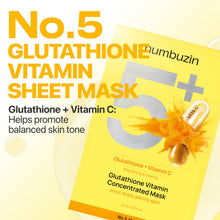 Load image into Gallery viewer, numbuzin No.5 Vitamin Spotlight Sheet Mask 5EA