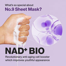 Load image into Gallery viewer, Numbuzin No.9 NAD Bio Lifting Full Cover Facial Mask 4EA