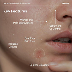 FRANKLY Niacinamide 15% Zinc Beads Serum 30ml