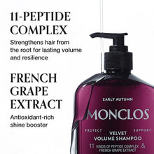 Load image into Gallery viewer, MONCLOS Velvet Volume Shampoo 300ml