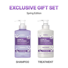 Load image into Gallery viewer, KUNDAL Honey &amp; Macadamia White Musk Edition [Shampoo 500ml +Treatment 500ml]