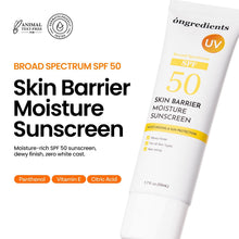 Load image into Gallery viewer, ongredients Skin Barrier Moisture Sun Cream 50ml