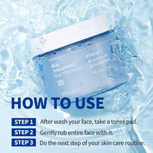 Load image into Gallery viewer, Wellage Real Hyaluronic Blue Toner Pad 70EA