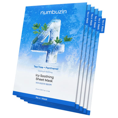 Numbuzin No.4 Icy Soothing Sheet Mask 4EA