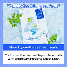 Load image into Gallery viewer, Numbuzin No.4 Icy Soothing Sheet Mask 4EA