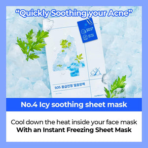 Numbuzin No.4 Icy Soothing Sheet Mask 4EA