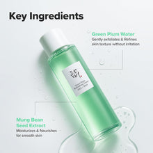 Load image into Gallery viewer, Beauty of Joseon Green Plum Refreshing Toner : AHA + BHA 150ml