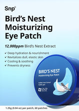 Load image into Gallery viewer, SNP Bird&#39;s Nest Moisturizing Eye Patch Swiftlet Nest Extract 60EA