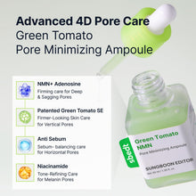 Load image into Gallery viewer, SUNGBOON EDITOR Green Tomato NMN Pore Minimizing Ampoule 40ml