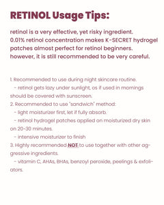 KSECRET Advanced Regenerating Eye Gel Patches #Retinol 60ea