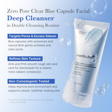 Load image into Gallery viewer, MEDICUBE Zero Pore Clearing Capsule Cleansing Foam 120g