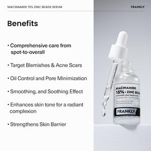FRANKLY Niacinamide 15% Zinc Beads Serum 30ml