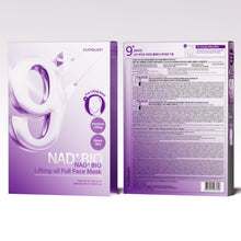 Load image into Gallery viewer, Numbuzin No.9 NAD Bio Lifting Full Cover Facial Mask 4EA