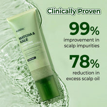 Load image into Gallery viewer, Kundal Matcha &amp; Kale Clarifying Sea Salt Scalp Scrub 200g