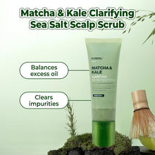 Load image into Gallery viewer, Kundal Matcha &amp; Kale Clarifying Sea Salt Scalp Scrub 200g