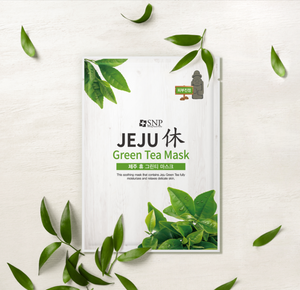 SNP Jeju Rest Green Tea Mask 10EA