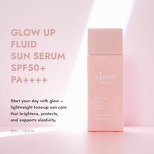 Load image into Gallery viewer, slowpure glow up fluid sun serum SPF50+ PA++++ 50ml