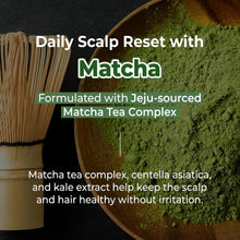 Load image into Gallery viewer, Kundal Matcha &amp; Kale Clarifying Sea Salt Scalp Scrub 200g