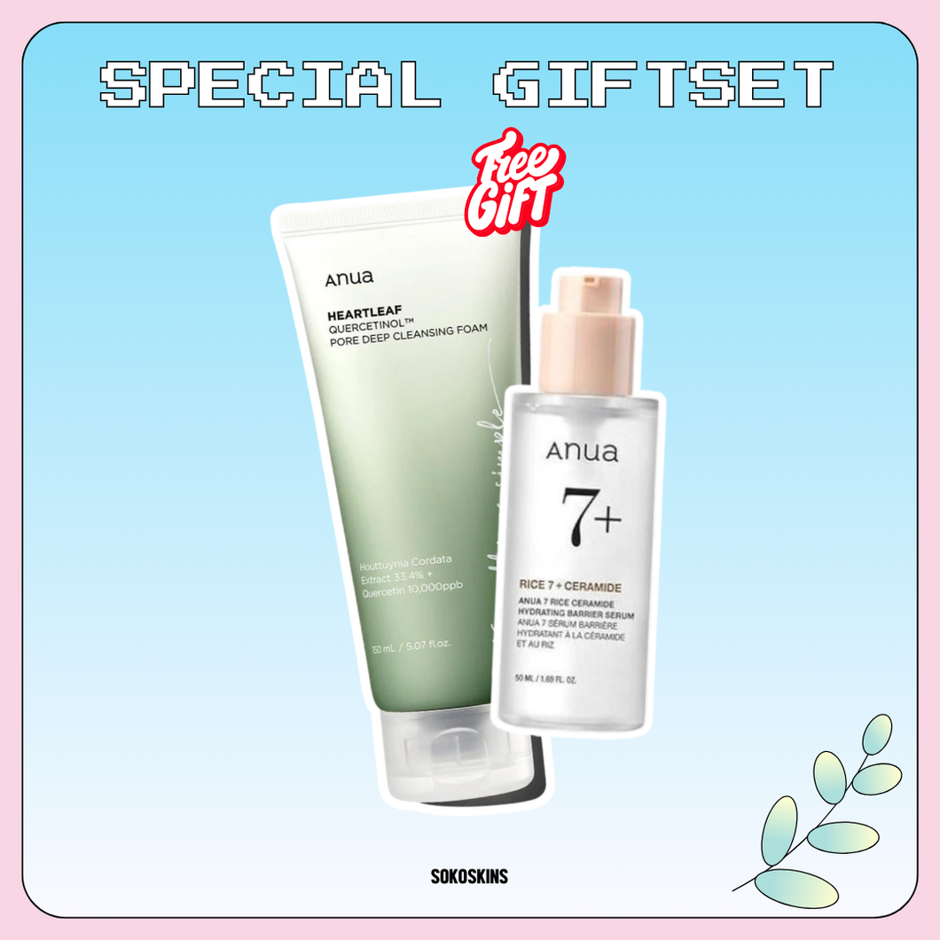 Anua Rice 7 Ceramide Hydrating Barrier Serum 50ml + Gift