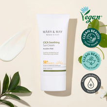 Load image into Gallery viewer, Mary&amp;May CICA Soothing Sun Cream SPF50+ PA++++ 50ml