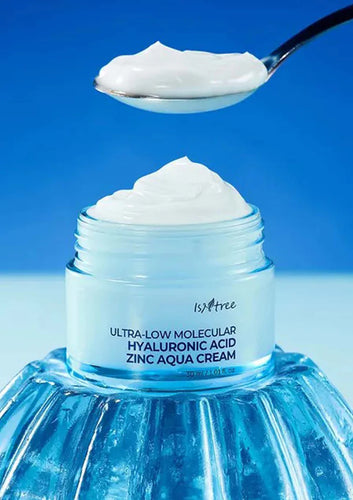 Isntree Ultra-Low Molecular Hyaluronic Acid Zinc Aqua Cream 80ml