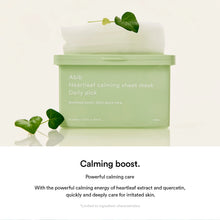 Load image into Gallery viewer, Abib Heartleaf calming sheet mask Daily pick 30EA