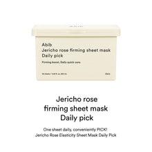 Load image into Gallery viewer, Abib Jericho rose firming sheet mask Daily pick 30EA