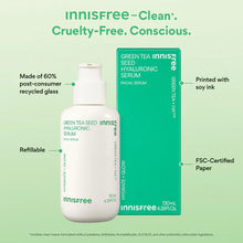 Load image into Gallery viewer, Innisfree Green Tea Seed Hyaluronic Serum 80ml